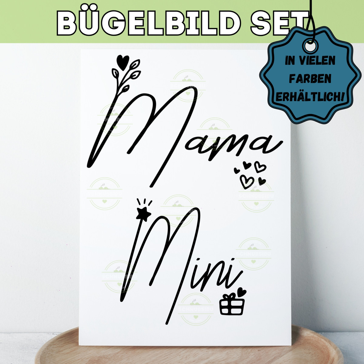 Bügelbild Muttertag - Mama Min